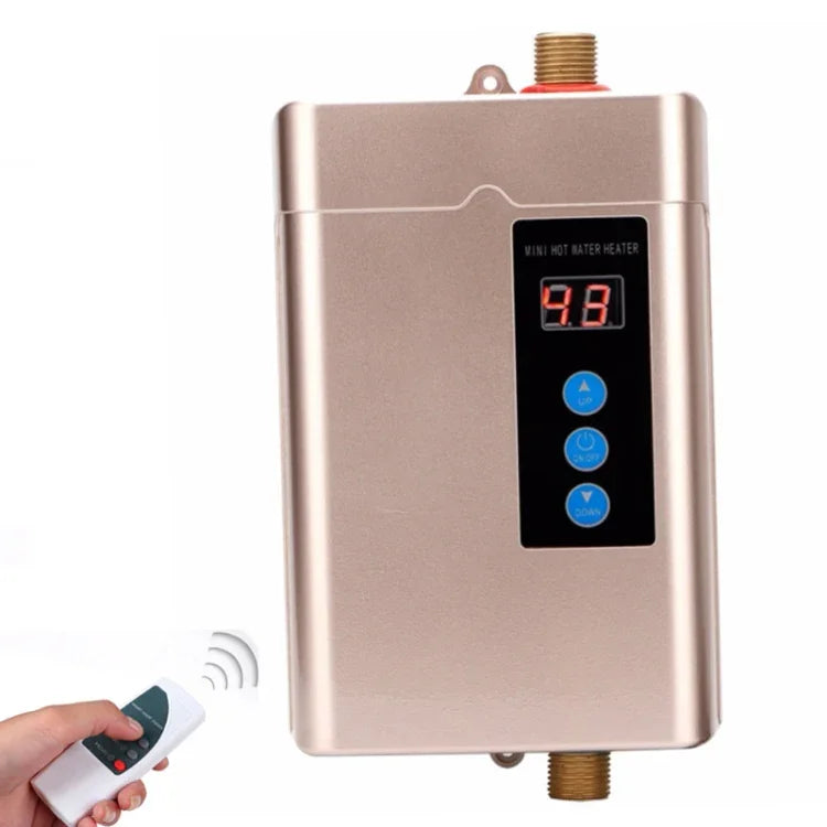 Chauffe-eau électrique avec télécommande, température réglable, prise US 3000W, prise UK 3000W, prise EU 4000W, prise AU 4000W