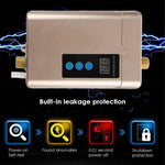 Chauffe-eau électrique avec télécommande, température réglable, prise US 3000W, prise UK 3000W, prise EU 4000W, prise AU 4000W