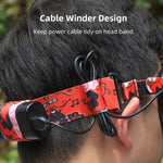 Serre-tête élastique fixe Sunnylife TD487 pour DJI Avata / FPV Goggles V2, sangle (rouge)