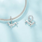 Pendentif mignon petit teckel en argent sterling S925, accessoires de bracelet perlé DIY, SCC2561