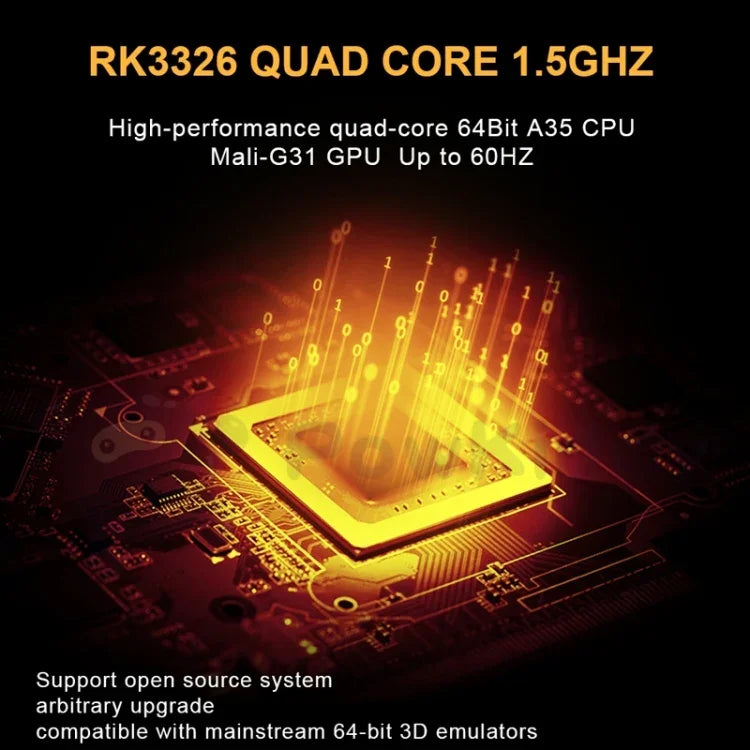 Console de jeu portable rétro open source POWKIDDY RGB20S avec écran IPS de 3,5 pouces, 16 Go + 64 Go ou 16 Go + 256 Go