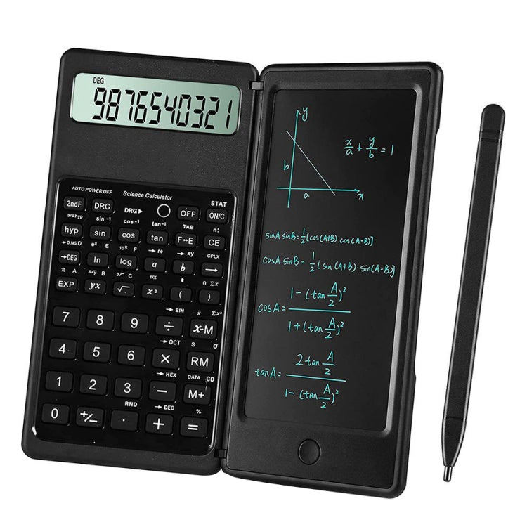 Calculatrice de tableau d'écriture LCD pliable et portable de 6 pouces pour l'apprentissage en entreprise, modèle de base, modèle fonctionnel