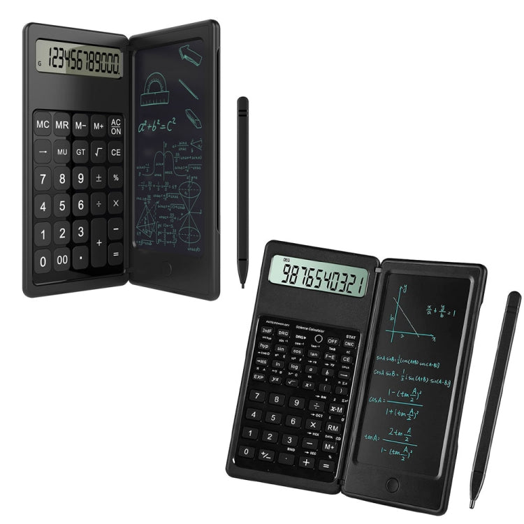 Calculatrice de tableau d'écriture LCD pliable et portable de 6 pouces pour l'apprentissage en entreprise, modèle de base, modèle fonctionnel