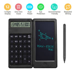Calculatrice de tableau d'écriture LCD pliable et portable de 6 pouces pour l'apprentissage en entreprise, modèle de base, modèle fonctionnel