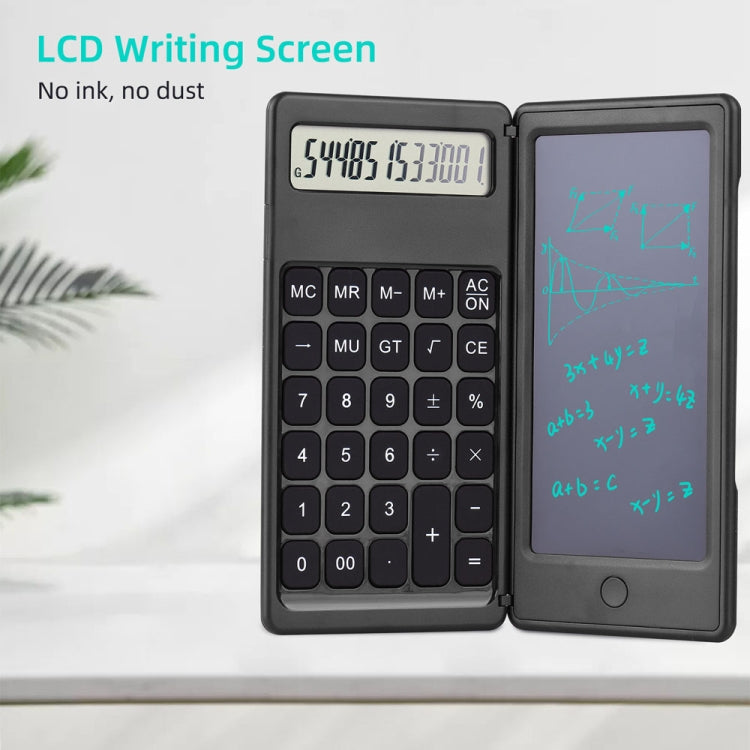 Calculatrice de tableau d'écriture LCD pliable et portable de 6 pouces pour l'apprentissage en entreprise, modèle de base, modèle fonctionnel