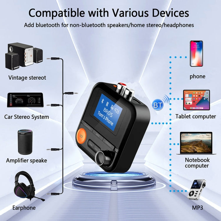 AUX 2RCA TF Adaptateur Bluetooth Récepteur émetteur sans fil, BR05