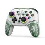 Manette de jeu sans fil Bluetooth à vibrations somatosensorielles pour Nintendo Switch/Switch Pro, Noir et or, Blanc et vert, Noir, Blanc