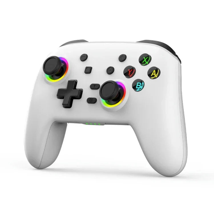 Manette de jeu sans fil Bluetooth à vibrations somatosensorielles pour Nintendo Switch/Switch Pro, Noir et or, Blanc et vert, Noir, Blanc