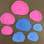 3 moules de décoration en époxy de silicone feuille de lotus, petit, moyen, grand, très grand