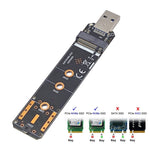 Adaptateur ENCNVME-R33 USB 3.2 Gen 2 10Gbps vers NVMe M.2 SSD avec puces RTL9210 pour M Key M2 NVMe, ENCNVME-R33