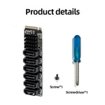 Carte d'extension de transfert M2 M-EKY PCIe 3.0 vers SATA 6G, adaptateur d'extension de disque dur 6 ports