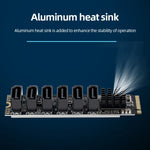 Carte d'extension de transfert M2 M-EKY PCIe 3.0 vers SATA 6G, adaptateur d'extension de disque dur 6 ports