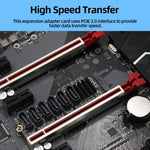 Carte d'extension de transfert M2 M-EKY PCIe 3.0 vers SATA 6G, adaptateur d'extension de disque dur 6 ports
