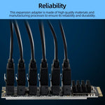 Carte d'extension de transfert M2 M-EKY PCIe 3.0 vers SATA 6G, adaptateur d'extension de disque dur 6 ports
