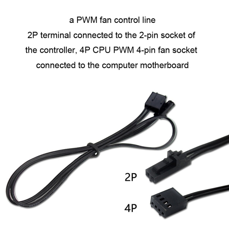 Hub ventilateur PWM prolongateur de ventilateur CPU d'ordinateur, PH35D