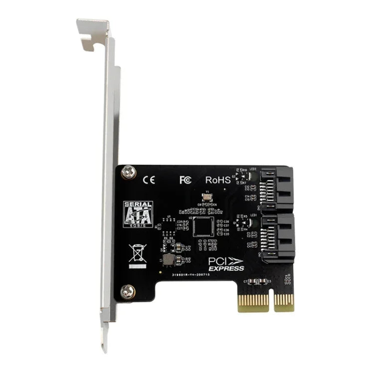 Carte d'extension PCIe 2 ports SATA 3.0 6 Gbit/s pour boîtier d'ordinateur de bureau