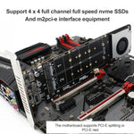 Adaptateur d'extension RAID SSD NVMe x4 PCI-E X16 vers M.2 à clé M, compatible 2242/2260/2280/22110, PH44Plus