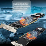 Adaptateur d'extension RAID SSD NVMe x4 PCI-E X16 vers M.2 à clé M, compatible 2242/2260/2280/22110, PH44Plus