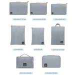 BUBM Ensemble de 8 sacs de rangement multifonctionnels pour vêtements de voyage