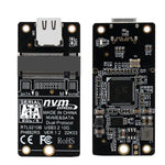 Boîtier disque dur M.2 NVME carte de transfert avec puce RTL9210B Type-C / USB-C USB3.1 Gen2 10Gbps