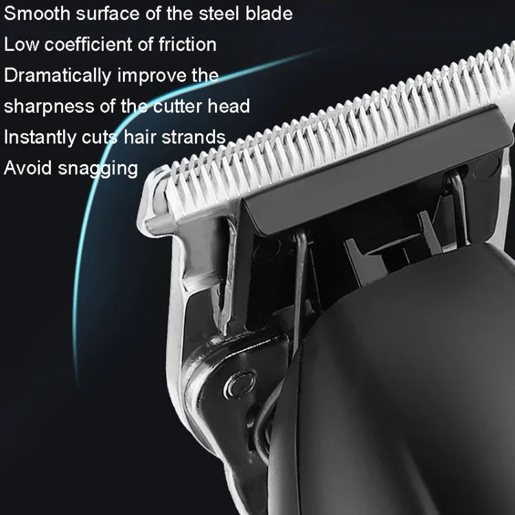 Kit d'outils de coupe de cheveux électriques pour hommes - Tondeuse électrique de sculpture, LM-2027 2 en 1 (Noir), LM-2027 2 en 1 (Or)