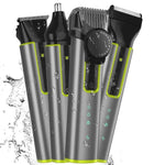 IPX5 étanche hommes multifonctionnel barbier 4 en 1 rasoir tondeuse nez ensemble de cheveux recharge USB, 677 4 en 1