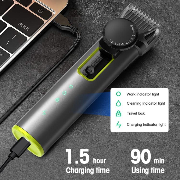 IPX5 étanche hommes multifonctionnel barbier 4 en 1 rasoir tondeuse nez ensemble de cheveux recharge USB, 677 4 en 1