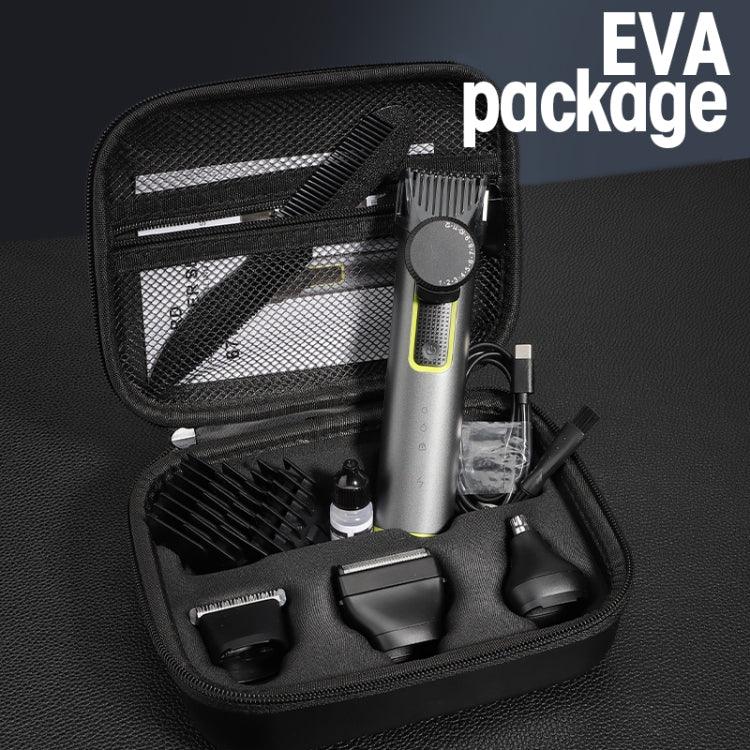 IPX5 étanche hommes multifonctionnel barbier 4 en 1 rasoir tondeuse nez ensemble de cheveux recharge USB, 677 4 en 1