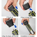 IPX5 étanche hommes multifonctionnel barbier 4 en 1 rasoir tondeuse nez ensemble de cheveux recharge USB, 677 4 en 1