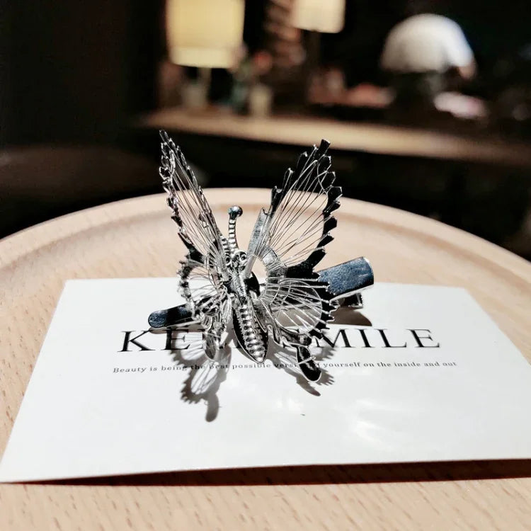 Épingle à Cheveux Papillon de Simulation Mobile Pince à Frange Simple Accessoires pour Cheveux