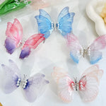 Épingle à Cheveux Papillon Faite à la Main pour Enfants, Accessoires pour Cheveux Papillon de Printemps