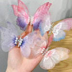 Épingle à Cheveux Papillon Faite à la Main pour Enfants, Accessoires pour Cheveux Papillon de Printemps