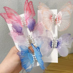 Épingle à Cheveux Papillon Faite à la Main pour Enfants, Accessoires pour Cheveux Papillon de Printemps