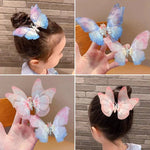 Épingle à Cheveux Papillon Faite à la Main pour Enfants, Accessoires pour Cheveux Papillon de Printemps