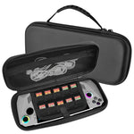 Sacoche de protection en cuir EVA grainé pour console de jeu ASUS ROG Ally, disponible en noir et blanc.