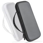 Sacoche de protection en cuir EVA grainé pour console de jeu ASUS ROG Ally, disponible en noir et blanc.