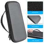 Sacoche de protection en cuir EVA grainé pour console de jeu ASUS ROG Ally, disponible en noir et blanc.