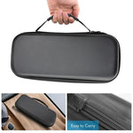 Sacoche de protection en cuir EVA grainé pour console de jeu ASUS ROG Ally, disponible en noir et blanc.