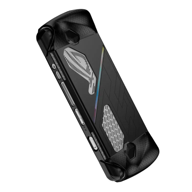 Pour la console de jeu ASUS ROG Ally, étui de protection en silicone, boîtier pulvérisé à l'huile, étui en silicone noir