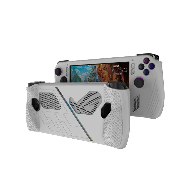 Pour la console de jeu ASUS ROG Ally, étui de protection en silicone, boîtier pulvérisé à l'huile, étui en silicone noir