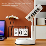 Ventilateur télescopique pliable portable de 8 pouces avec oscillation, minuterie et télécommande, blanc 6000 mAh
