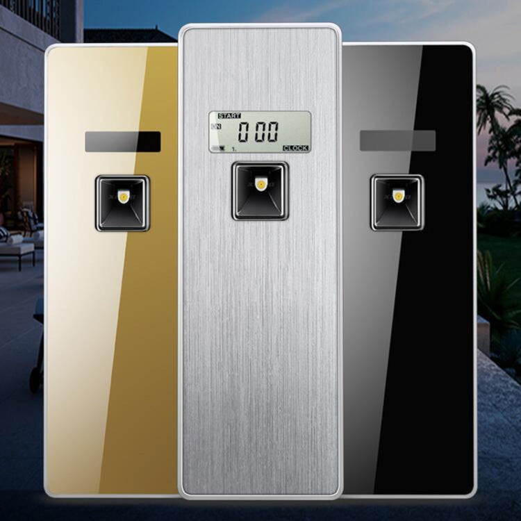 Panneau en acier inoxydable anti-corrosion avec écran LCD numérique, diffuseur de parfum intelligent automatique, LCD (brossé), LCD (titane noir), LCD (or titane)