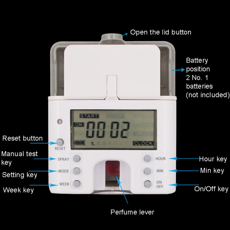 Panneau en acier inoxydable anti-corrosion avec écran LCD numérique, diffuseur de parfum intelligent automatique, LCD (brossé), LCD (titane noir), LCD (or titane)
