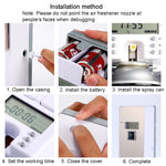 Panneau en acier inoxydable anti-corrosion avec écran LCD numérique, diffuseur de parfum intelligent automatique, LCD (brossé), LCD (titane noir), LCD (or titane)