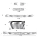 Épingle à Cheveux Fixe Bandeau Accessoires de Cheveux Peigne Invisible Coiffure Ronde, A, B, C, D, E