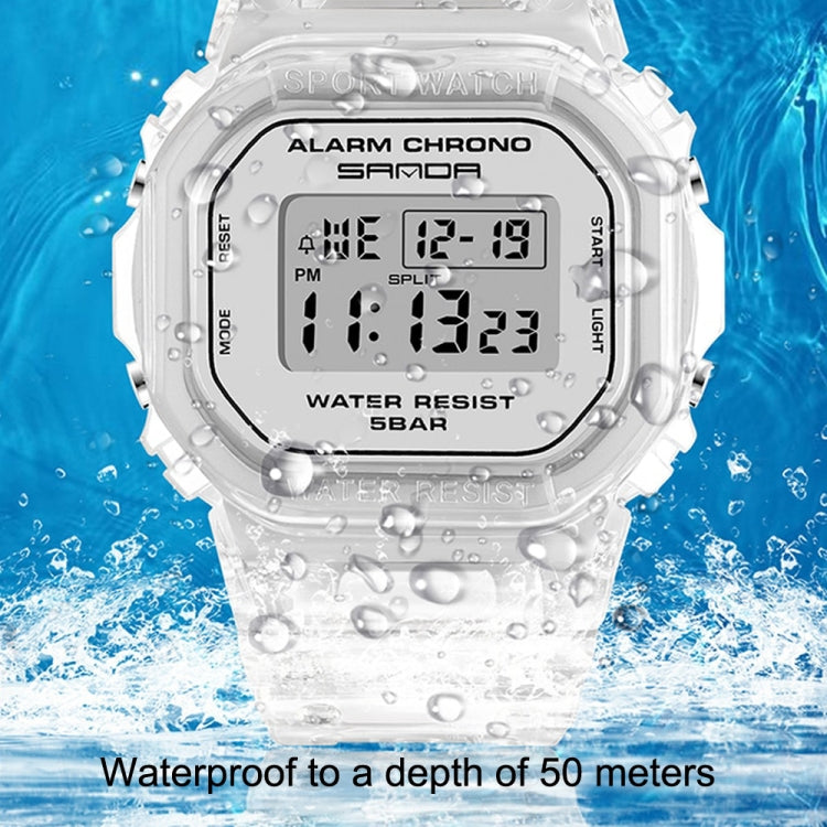 Montre sportive multifonction étanche SANDA 2009 avec calendrier
