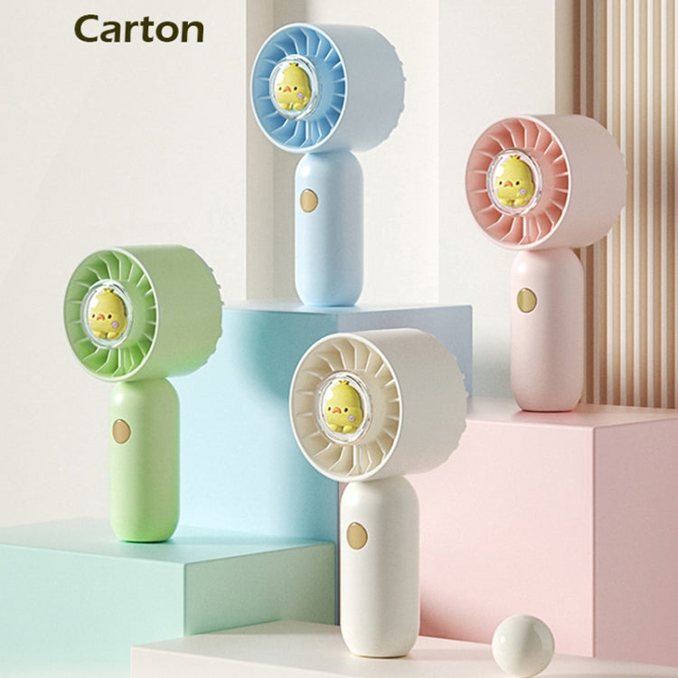 Ventilateur de poche portable petit à tenir à la main, Canard rose, Canard bleu, Canard vert, Canard blanc, Version plaquée rose, Version plaquée bleue, Version plaquée verte, Version plaquée blanche