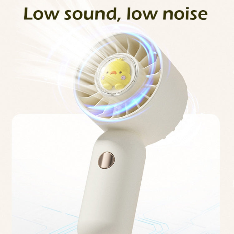 Ventilateur de poche portable petit à tenir à la main, Canard rose, Canard bleu, Canard vert, Canard blanc, Version plaquée rose, Version plaquée bleue, Version plaquée verte, Version plaquée blanche