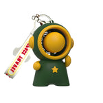 Porte-clés pendentif poupée astronaute ventilateur
