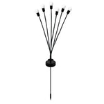 2 ensembles de lumières solaires lucioles de Noël pour jardin extérieur étanches, 6 têtes lumière chaude, 6 têtes lumière colorée, 8 têtes lumière chaude, 8 têtes lumière colorée, 10 têtes lumière chaude, 10 têtes lumière colorée